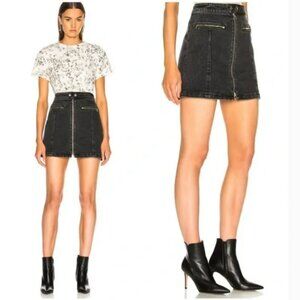 rag & bone Isabel black denim mini skirt Y2K style size 6